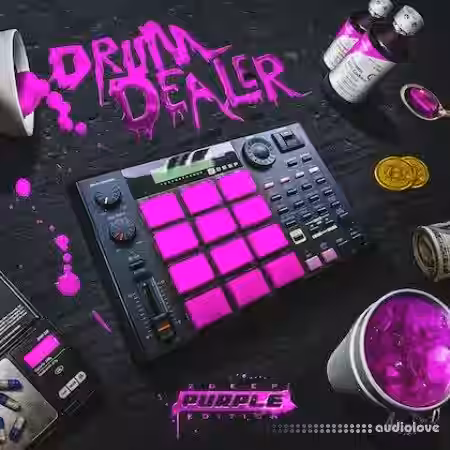 2DEEP Drum Dealer Purple Edition [WAV] - Sample Pack Artwork