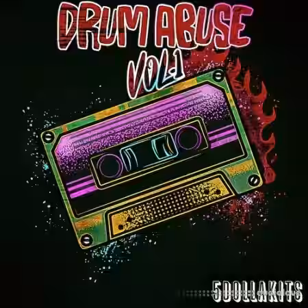 5DOLLAKITS Drum Abuse VOL.1 [WAV] - Sample Pack Artwork