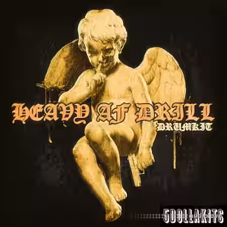 5DOLLAKITS HEAVY AF DRILL DRUM KIT [WAV] - Sample Pack Artwork