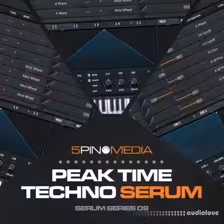 5Pin Media Peak Time Techno Serum [Synth Presets] - Sample Pack Artwork