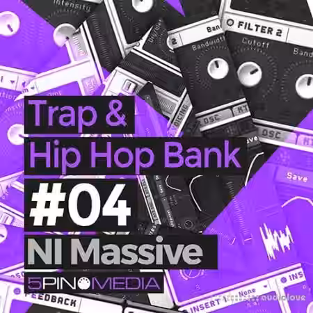 5Pin Media Trap and Hip Hop NI Massive [WAV, MiDi, Synth Presets] - Sample Pack Artwork