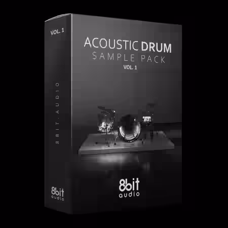 8bit Audio Acoustic Drum Sample Pack Vol.1 [WAV] - Sample Pack Artwork