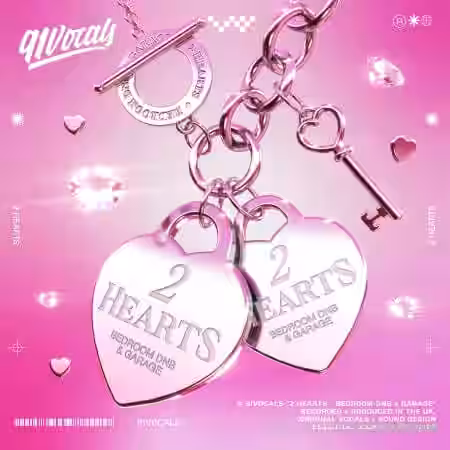 91Vocals 2 Hearts - Bedroom DnB and Garage [WAV] - Sample Pack Artwork