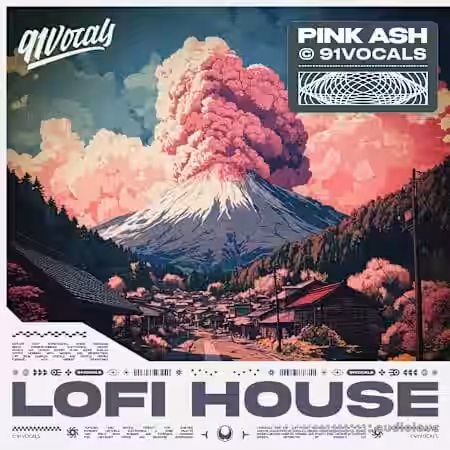 91Vocals Pink Ash - Lofi House [WAV] - Sample Pack Artwork