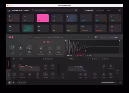 ADSR Sounds Drum Machine v1.4.0 [WiN, MacOSX] - Sample Pack Artwork