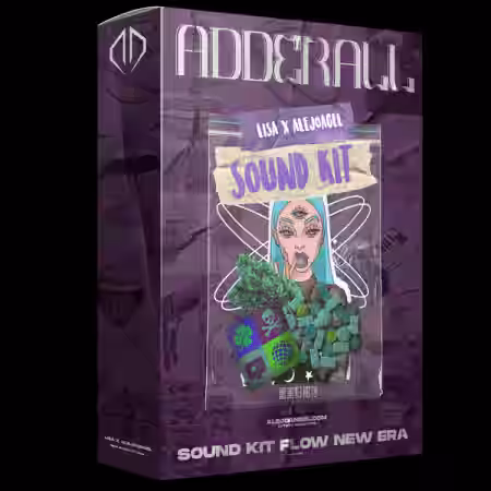 AlejoAngel A D D E R A L L SOUND KIT By Lisa x AlejoAngel [WAV, MiDi, Synth Presets] - Sample Pack Artwork