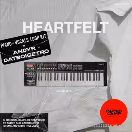 Andyr x datboigetro HEARTFELT (Piano + Vocals LOOP KIT) [WAV, MiDi] - Sample Pack Artwork