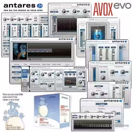 Antares AVOX Evo v3.0.2 [WiN, MacOSX] - Sample Pack Artwork