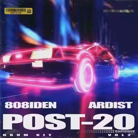 Ardist x 808iden Post 20 Pt. 2 Drumkit [WAV] - Sample Pack Artwork