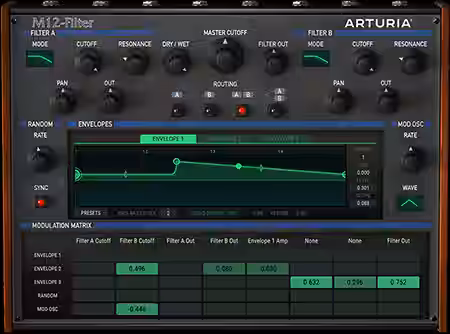 Arturia M12-Filter v1.1.0389 CE / v1.1.0.389 [WiN, MacOSX] - Sample Pack Artwork