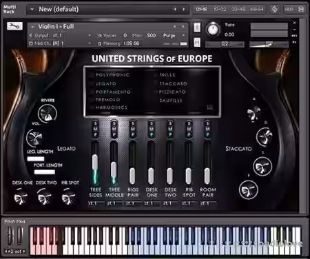 Auddict United Strings of Europe First Violins [KONTAKT] - Sample Pack Artwork