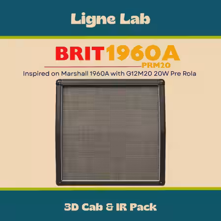 Audio Assault Ligne Lab BRIT 1960A PRM20 Amp Locker Cabs Presets IRs - Sample Pack Artwork