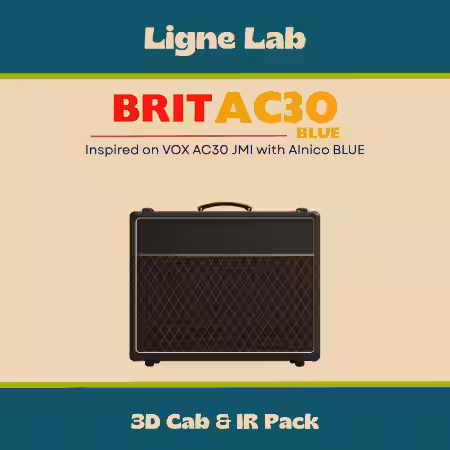 Audio Assault Ligne Lab BRIT AC30 BLUE Amp Locker Cabs Presets IRs - Sample Pack Artwork
