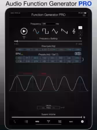 Audio Function Generator PRO for iPhone iPad and iPod Touch v7.5.0 [iOS] - Sample Pack Artwork