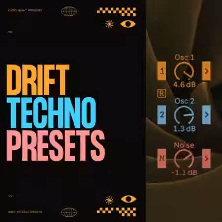 Audioreakt Ableton Drift Techno Bank [WAV, MiDi, Ableton Presets] - Sample Pack Artwork