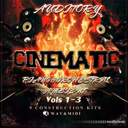 Auditory Cinematic Piano and Orchestral Ambient Vol.1-3 [WAV, MiDi] - Sample Pack Artwork