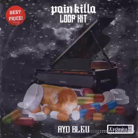 Ayo Bleu Pain Killa Sample Kit [WAV] - Sample Pack Artwork