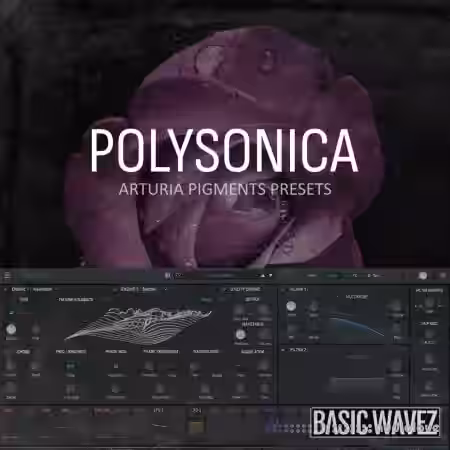 Basic Wavez Polysonica Arturia Pigments Presets For Melodic House And Techno [Synth Presets] - Sample Pack Artwork