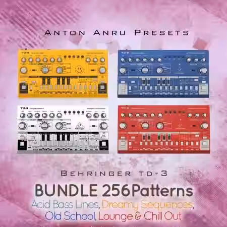 Behringer TD-3 and TD-3-MO Bundle by Anton Anru [Synth Presets] - Sample Pack Artwork