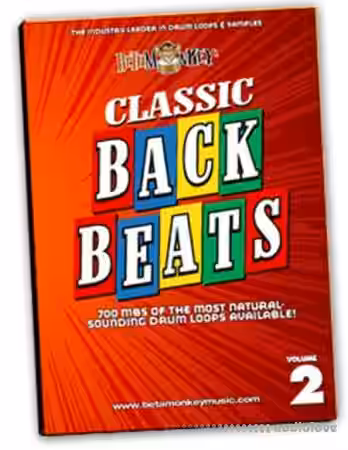 Beta Monkey Drum Loops Classic Backbeats II Vintage Rock Drum [WAV, REX, AiFF] - Sample Pack Artwork