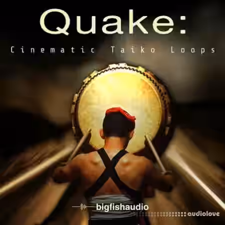 Big Fish Audio QUAKE Cinematic Taiko Loops [MULTiFORMAT] - Sample Pack Artwork