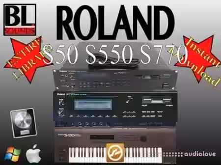BL Sounds ROLAND S50 S550 S770 Library [WAV, EXS] - Sample Pack Artwork
