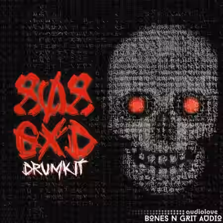Bones N Grit Audio 808 GXD DRUM KIT [WAV] - Sample Pack Artwork