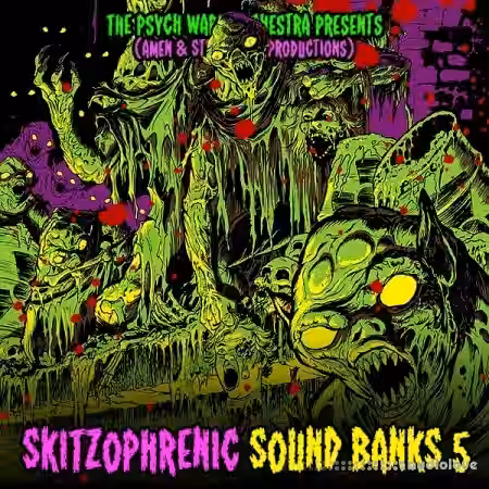 Boom Bap Labs Amen and Strong Arm Productions Skitzophrenic Sound Banks 5 [WAV] - Sample Pack Artwork
