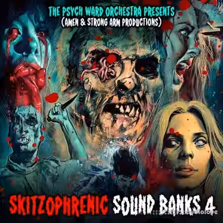 Boom Bap Labs Amen and Strong Arm Productions Skitzophrenic Sound Banks 4 [WAV] - Sample Pack Artwork