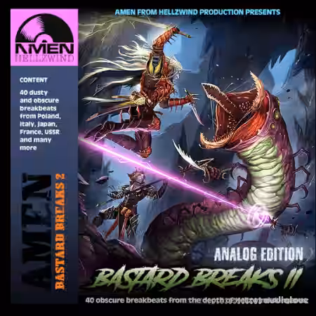 Boom Bap Labs Amen Bastard Breaks Vol.2 Analog Edition [WAV] - Sample Pack Artwork