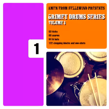 Boom Bap Labs Amen Grimey Drums Series Vol.1 [WAV] - Sample Pack Artwork