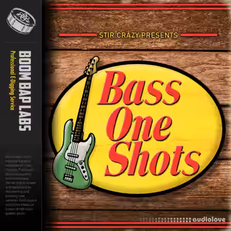 Boom Bap Labs Stir Crazy Bass One Shots [WAV] - Sample Pack Artwork