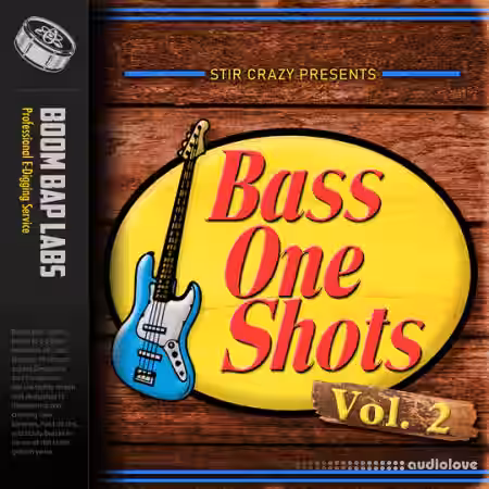 Boom Bap Labs Stir Crazy Bass One Shots Vol.2 [WAV] - Sample Pack Artwork