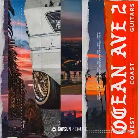 Capsun ProAudio Ocean Ave 2: West Coast Guitars [WAV] - Sample Pack Artwork