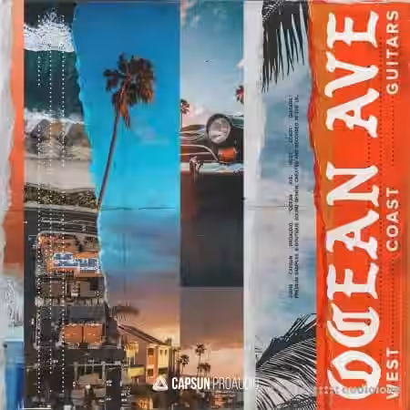Capsun ProAudio Ocean Ave West Coast Guitars [WAV] - Sample Pack Artwork