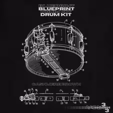 Cashmere Brown Blueprint Drum Kit Vol.3 [WAV] - Sample Pack Artwork
