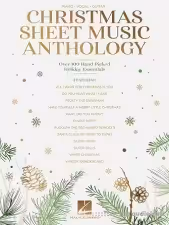 Christmas Sheet Music Anthology: Over 100 Hand-Picked Holiday Essentials Arranged for Piano/Vocal/Guitar - Sample Pack Artwork