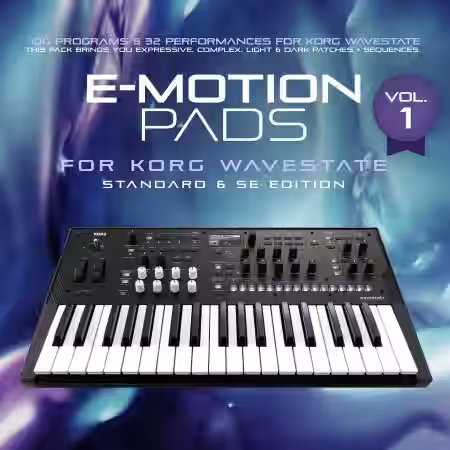 co5ma Korg Wavestate Sound Bank: e-Motion Pads Vol.1 [Synth Presets] - Sample Pack Artwork