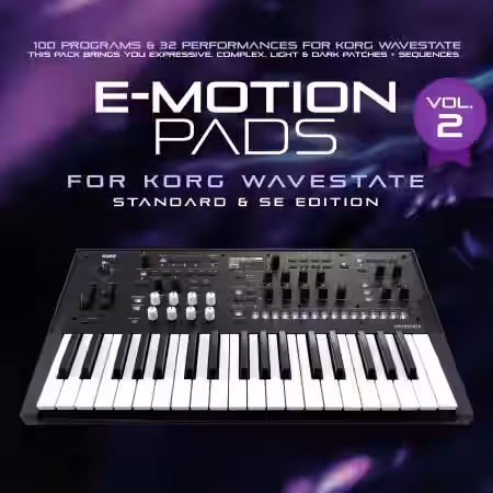 co5ma Korg Wavestate Sound Bank e-Motion Pads Vol.2 [Synth Presets] - Sample Pack Artwork