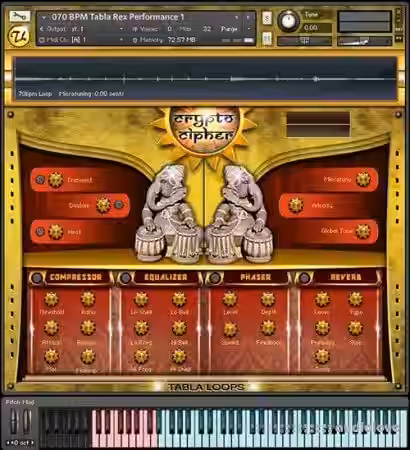 Crypto Cipher Audio Lab Tabla Loops [KONTAKT] - Sample Pack Artwork