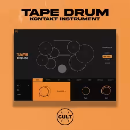 Cult Drum Sounds Tape Drum [KONTAKT] - Sample Pack Artwork