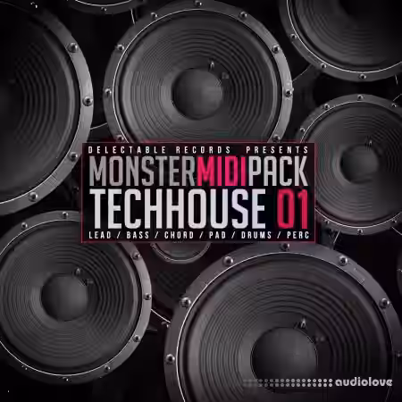 Delectable Records Tech House Monster MIDI Pack 01 [WAV, MiDi] - Sample Pack Artwork