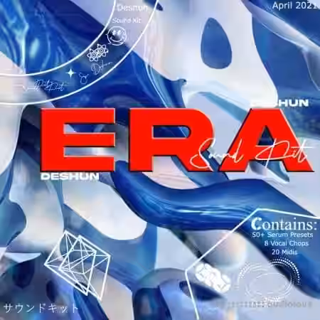 DeShun ERA Hyperpop Sound Kit [WAV, MiDi, Synth Presets] - Sample Pack Artwork