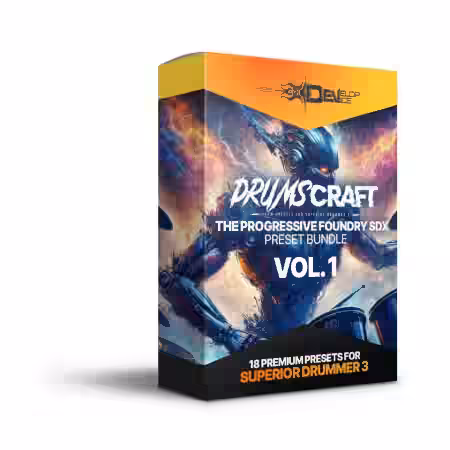 Develop Device Spiritbox Superior Drummer 3 Preset [Synth Presets] - Sample Pack Artwork