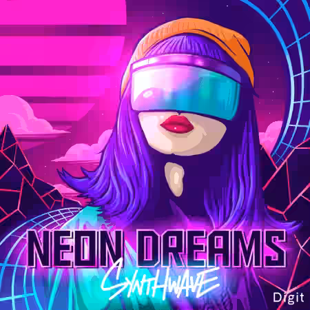 Digit Music Neon Dreams Synthwave [WAV] - Sample Pack Artwork