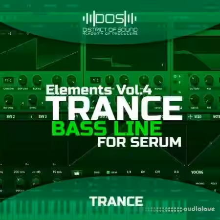 District Of Sound Elements Trance Bass Line For Serum [DAW Templates] - Sample Pack Artwork