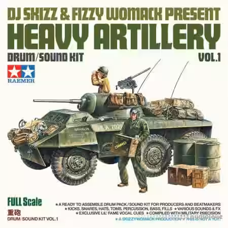 DJ Skizz and Fizzy Womack Heavy Artillery Vol.1 [WAV] - Sample Pack Artwork