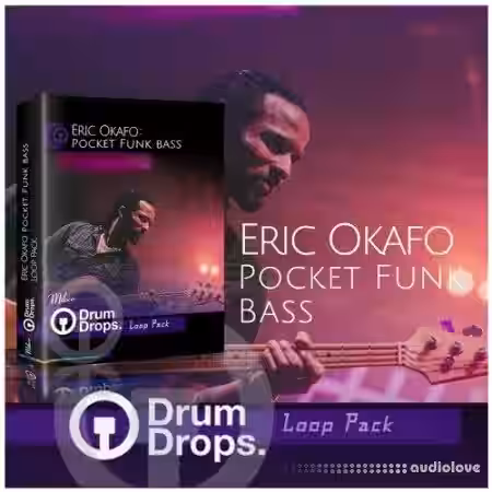 DrumDrops Eric OKafo Pocket Funk Bass Loops Pack [WAV] - Sample Pack Artwork