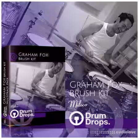 DrumDrops Graham Fox Brush Kit [WAV] - Sample Pack Artwork