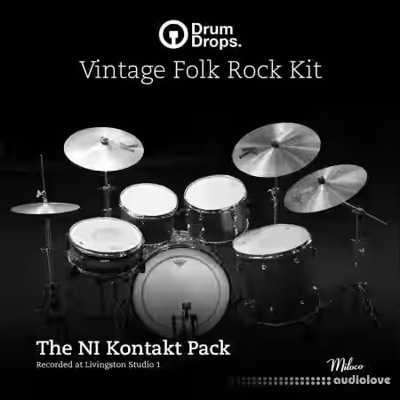 Drumdrops Vintage Folk Rock Kit [KONTAKT] - Sample Pack Artwork